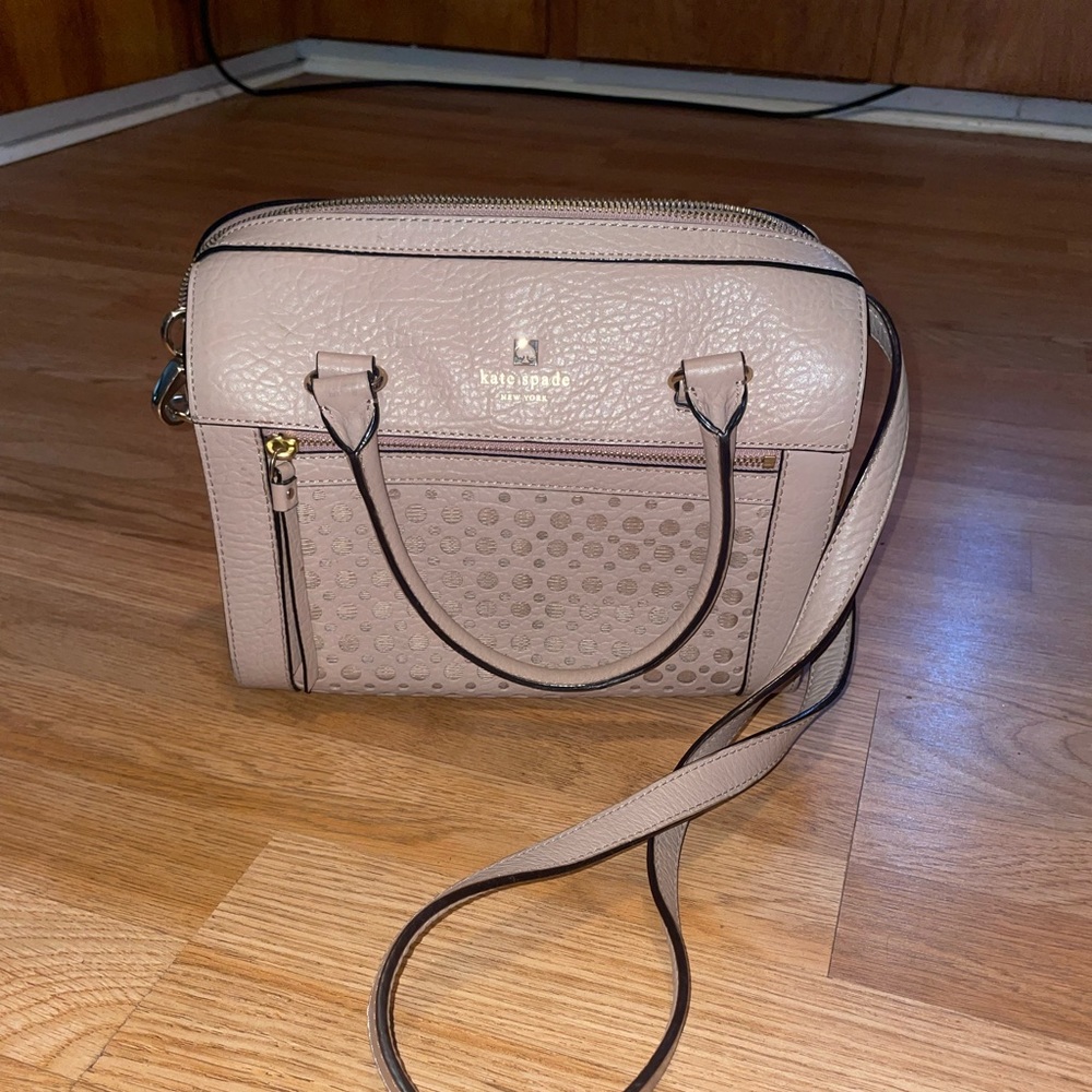 Kate Spade Delaney Perri Lane Bubbles Leather Satchel